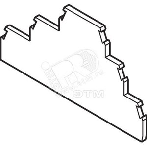 Изолятор торцевой для D2.5/6.D FED3E (TE Connectivity (Entrelec,Tyco)) ENT1SNA116771R2000