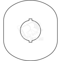 Шильдик MA6-1024 (желт.пласт. 1 место) с без текста (ABB) 1SFA611930R1024