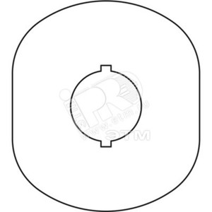 Шильдик MA6-1024 (желт.пласт. 1 место) с без текста (ABB) 1SFA611930R1024