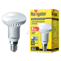 Лампа светодиодная LED рефлекторная 5вт Е14 R50 дневной (Navigator Group) 61255