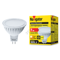 Лампа светодиодная LED 7вт 230в GU5.3 тепло-белая (Navigator Group) 94244