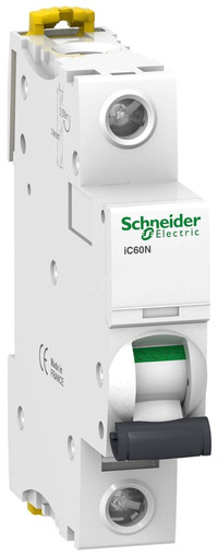 Выключатель автоматический однополюсный 16А С iC60N 6кА (Schneider Electric) A9F79116