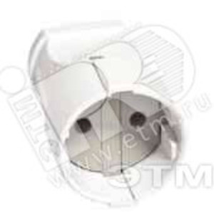 Штепсель без заземления белый (UNIVersal) А115