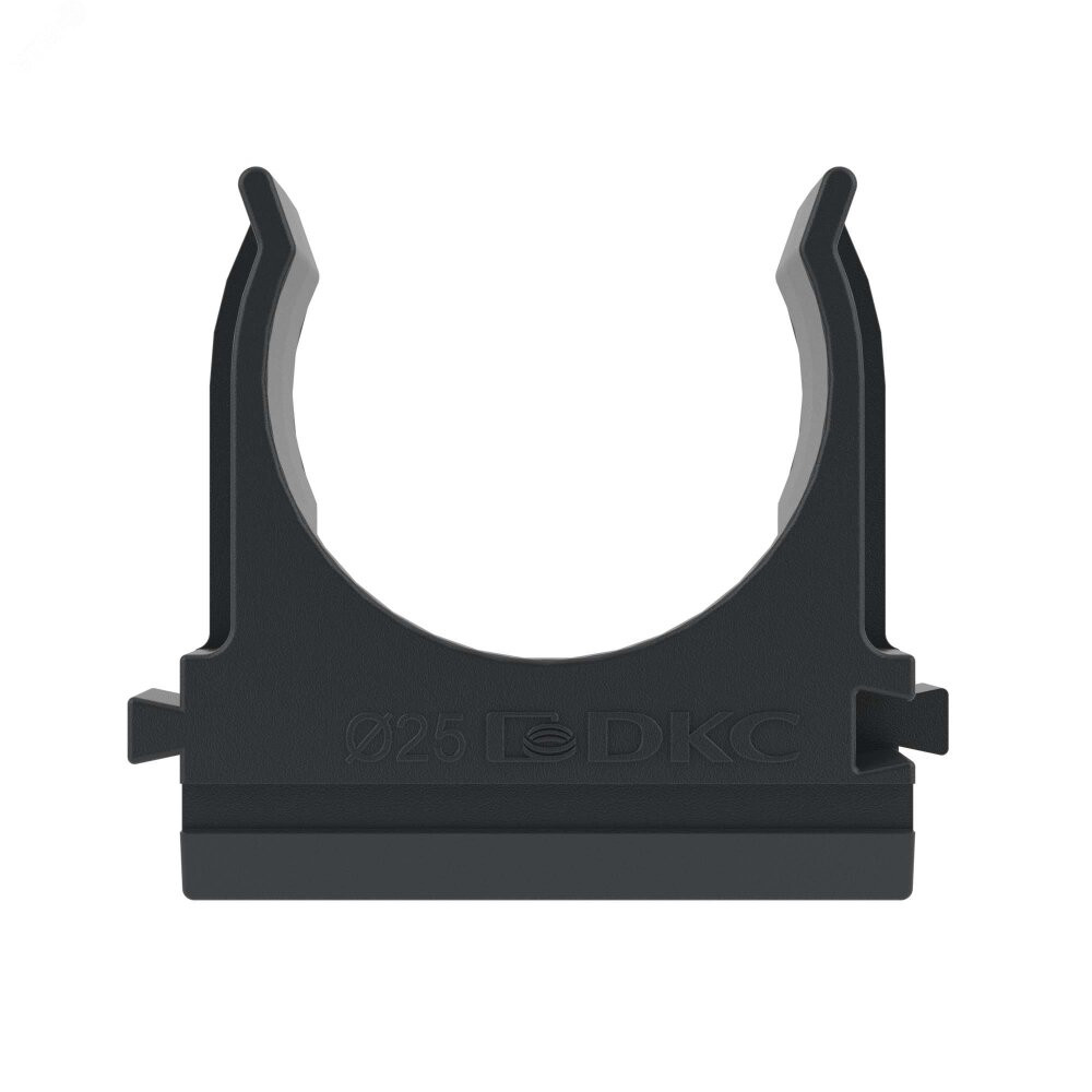 Держатель с защелкой д.25мм черный (DKC) 51025N