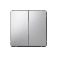 ARTGALLERY 2-клавишный выключатель, сх.5, 10АХ, механизм, алюминий (Systeme Electric) GAL000351