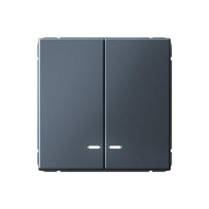 ARTGALLERY 2-клавишный ВЫКЛЮЧАТЕЛЬ с подсветкой, сх.5а, 10АХ, механизм, быстрозажимные клеммы, ГРИФЕЛЬ (Systeme Electric) GAL000753S