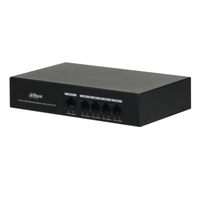 Коммутатор неуправляемый 6 портов RJ45 10 100 1000 Мб/с PoE 60Вт (Dahua) DH-CS4006-4ET-60