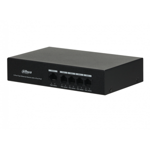 Коммутатор неуправляемый 6 портов RJ45 10 100 1000 Мб/с PoE 60Вт (Dahua) DH-CS4006-4ET-60