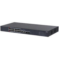 Коммутатор управляемый L2 20 портов RJ45/Combo/SFP 10 100 1000 Мб/с PoE 135Вт (Dahua) DH-CS4218-16ET-135