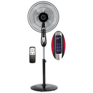 Вентилятор напольн. Energy ELEGANCE EN-1617 с пульт ДУ, 16, черный, высота 1,25м, таймер, измер. темпер., 1шт/коробка (Скрап) 003717