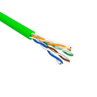 Витая пара U/UTP CAT 5e нг(А)-LSLTx 4PR 24AWG INDOOR SOLID зеленый (REXANT) 01-0061