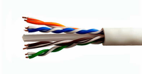 Витая пара UTP 4 пары AWG 23 Cat.6 внутренняя LSZH нг(А)-HF Cu Six (UTP 4x2x0,54 In/Cu LSZH) (SUPRLAN) 01-1030