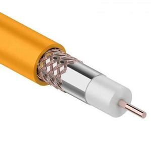 Кабель коаксиальный RG-6U+Cu нг(А)-HF, Cu/Al/Cu, 64%, 75Ом, бухта 100 м, оранж, REXANT (REXANT) 01-2654