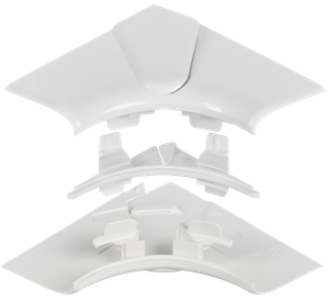 DLP Угол внутренний изменяемый для кабель-канала 150х50мм (80-100град) белый (IEK) 010606