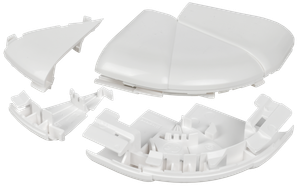 DLP Угол внешний изменяемый для кабель-канала 80х50мм (60-120град) белый (IEK) 010622