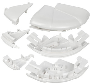 DLP Угол внешний изменяемый для кабель-канала 150х50мм (60-120град) белый (IEK) 010635