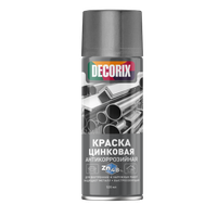 Краска аэрозольная антикоррозийная для защиты металла цинк 48% 520 мл (DECORIX) 0114-02 DX