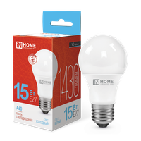 Лампа светодиодная LED-A60-VC 15Вт 230В Е27 6500К 1430Лм IN HOME (IN-HOME) 4690612020280
