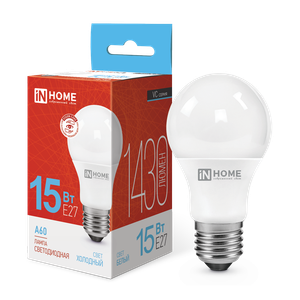 Лампа светодиодная LED-A60-VC 15Вт 230В Е27 6500К 1430Лм IN HOME (IN-HOME) 4690612020280