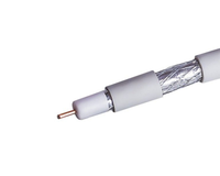 Кабель коаксиальный RG-6 белый CCS 1,00 / Conduct. 15% / Al 32х0,12 / PVC Net.on 100м (RG-6/32 ССS) (Net.on) 03-0101