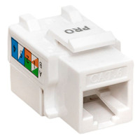 Модуль Keystone TERACOM PRO Cat.6 RJ-45 неэкранированный 110 IDC 90 градусов белый (EKF) TRP-KSTN-90D-6UTP-WH