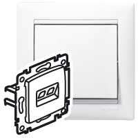 Розетка компьютерная RJ45 категория 5Е UTP с захватами белый VALENA DIY (IEK) 694286