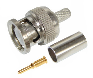 Разъем штекер BNC RG-6 обжим, (REXANT) 05-3003