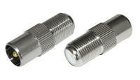 Переход гнездо F - штекер TV, (REXANT) 05-4303