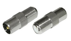 Переход гнездо F - штекер TV, (REXANT) 05-4303