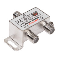 Делитель ТВ х 2 + 3шт. F BOX 5-1000 МГц Silver, (REXANT) 05-6101