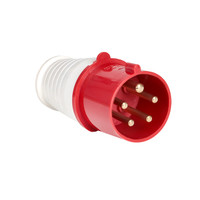 Вилка кабельная 16А 3Р+N+Е IP44 переносная 380В (EKF) ps-015-16-380