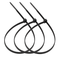 Стяжка нейлоновая 2,5х150мм черная UV уп. 100шт (SUPRLAN) 06-1010