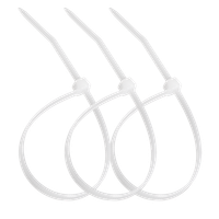 Стяжка нейлоновая 3,6х250мм белая уп. 100шт (SUPRLAN) 06-1024