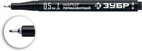 Маркер МП-50 черный, 0.5 мм экстра тонкий перманентный (ЗУБР) 06321-2