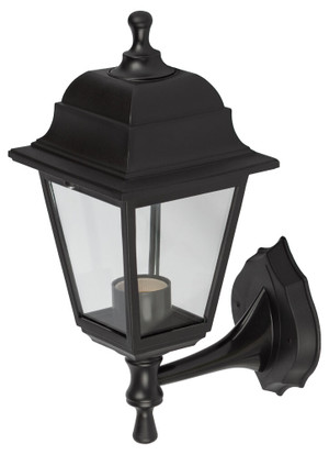 Светильник настенный НБУ 04-60-001 четырехгранный черный IP44 Е27 max60Вт (ЭРА) Б0048111