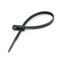 Хомут-стяжкa нейлоновая под винт 220x4,3 мм, черная, 100 шт (REXANT) 07-0205