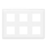 Рамка Mosaic 2x3x2 модуля - белая (Legrand/Daccord) 078832L