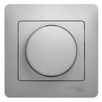 GLOSSA Диммер поворотный в сборе 300Вт алюминий (Systeme Electric) GSL000334