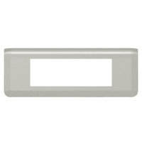 Рамка Mosaic 6 модулей - алюминий (Legrand/Daccord) 079316L