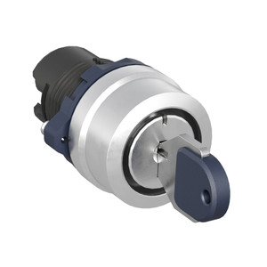 Головка переключателя с ключом на 3 положения с фиксацией стандартная ручка, черный, алюминий (DKC) M22S-KL3A