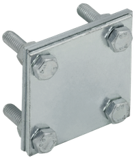 Зажим крестообразный с разделителем полоса-полоса 40 мм оцинкованная сталь HDZ (IEK) ZCC68-14-1-40