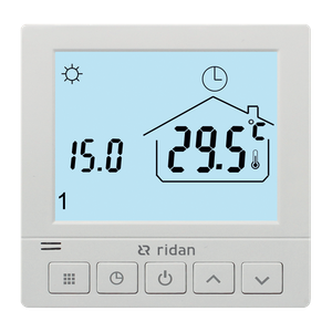 Термостат комнатный WT-R, программируемый, электронный, встраиваемый (Ridan) 088U0625R
