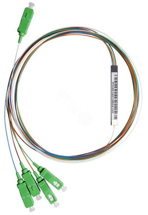 PLС сплиттер 1х4, 0.9мм, SC/APC (SUPRLAN) 09-0405