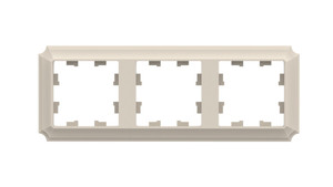 ATLASDESIGN ANTIQUE 3-постовая рамка, универсальная, БЕЖЕВЫЙ (Systeme Electric) ATN100203