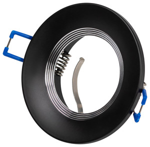 Светильник встраиваемый алюминиевый KL107 BK/SL MR16 GU5.3 черный серебро (ЭРА) Б0061098