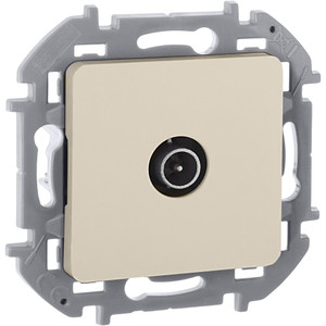 Розетка TV проходная слоновая кость INSPIRIA (IEK) 673861