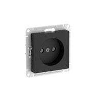 ATLASDESIGN РОЗЕТКА без заземления без шторок, 16А, быстрозажимные клеммы, КАРБОН (Systeme Electric) ATN001041S