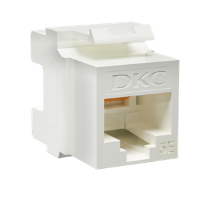 Модуль Keystone RJ45 CAT5E неэкр180 градусов белый (DKC) RNK5EU180WH