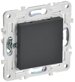 SKANDY Заглушка с суппортом SK-C01G графит IEK (IEK) SK-PL10-K53
