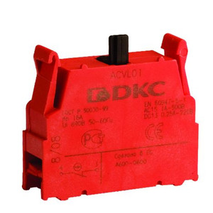 Блок контактный 1НЗ с клеммными зажимами под винт (DKC) ACVL01